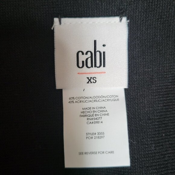CAbi Black Winsome Open Cardigan - Size XS - Picture 5 of 11